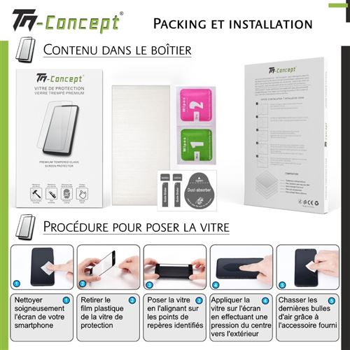 Protection d'écran pour smartphone TM Concept Verre trempé