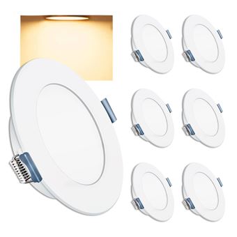 Spots LED Encastrables Spot LED Encastrable ALUSSO - Lot De 6 - IP44 - 3 Températures Couleur - Dimmable Spot Ip65