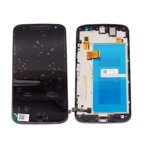 Original Ecran LCD Vitre tactile Noir Assemblés Sur Châssis Pour Motorola G4