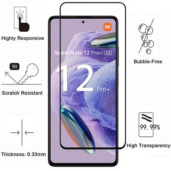 Grossiste Générique - Verre Trempé Pour Xiaomi Redmi Note 12 Pro (9