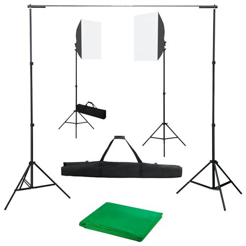 VIDAXL - Kit de studio photo - Lampes Softbox - Fond de studio - Image 2