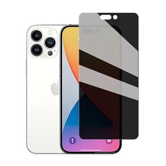 Protection écran Verre Trempé Anti-espion + Protection Caméra Pour IPhone 11 à 14 Pro Max - Noir Mat - Garantie 1 An