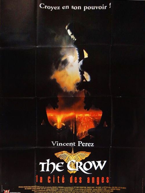 Affiche de Cinéma Originale - The Crow 2 : La Cité Des Anges - 1997 - Vincent Perez - 120x160cm État correct - N/A reconditionné disponible sur Fnac