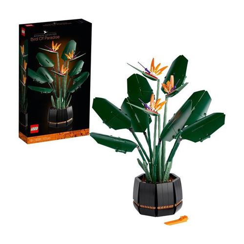 LEGO 10289 Creator Expert Loiseau de paradis jeu de construction pour adultes, Plantes Artificielles Fleurs Deco, Idee cadeau
