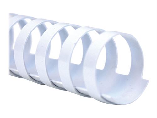 GBC CombBind - 16 mm - 21 anneaux - A4 (210 x 297 mm) - 145 feuilles - blanc - 100 unités peigne de reliure en plastique - pour P/N: 2101435, 4400399, IB271106, IB271717