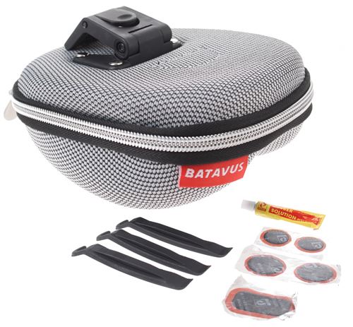 Batavus sacoche de selle avec des teneurs Klick 1,3 litres gris