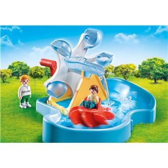 Playmobil 1.2.3 Aqua 70268 Roue hydraulique avec carrousel