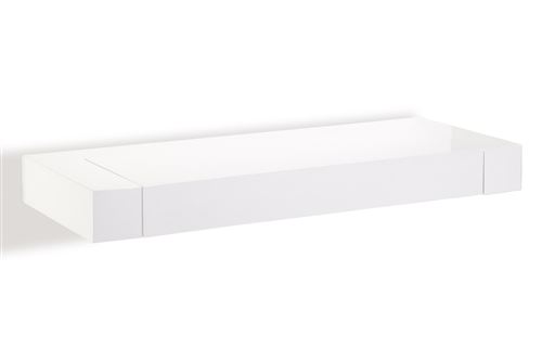 SHELL Étagère Murale abattante avec rangements Laqué Blanc