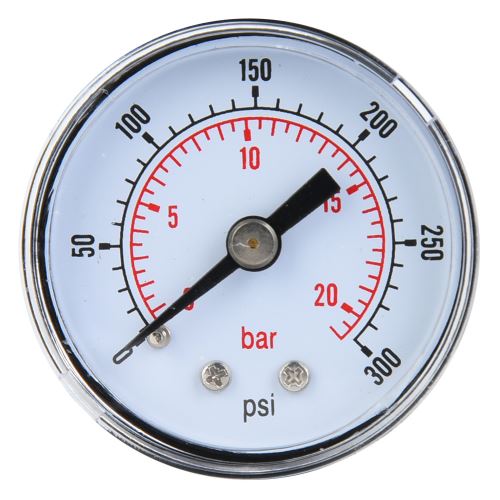 Manomètre Mécanique pour Air Huile Eau 1 / 8Inch Bspt Connexion Arrière 0-300Psi 0-20Bar