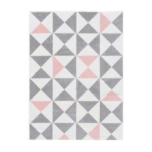 FORSA Tapis de salon en polypropylene - 120 x 160 cm - Rose