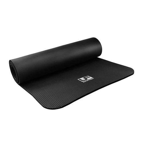 Urban Fitness tapis de gymnastique 183 x 61 x 1 cm caoutchouc noir