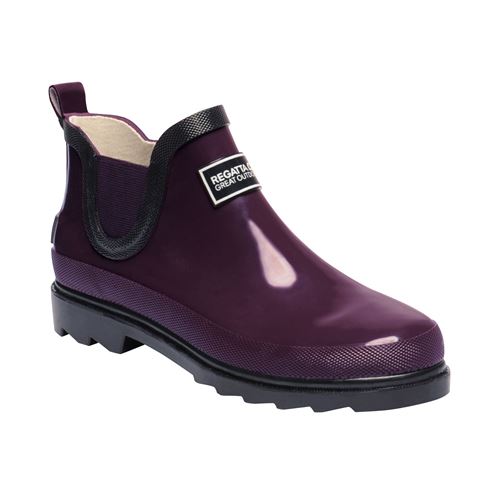 Regatta - Bottines de pluie HARPER - Femme (36 FR) (Violet foncé/gris anthracite) - UTRG1006