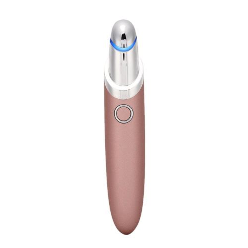 Appareil de Massage des Yeux, Anti-âge, Chauffant électrique à Lumière Bleue et Rouge Anti-âge (Champagne)