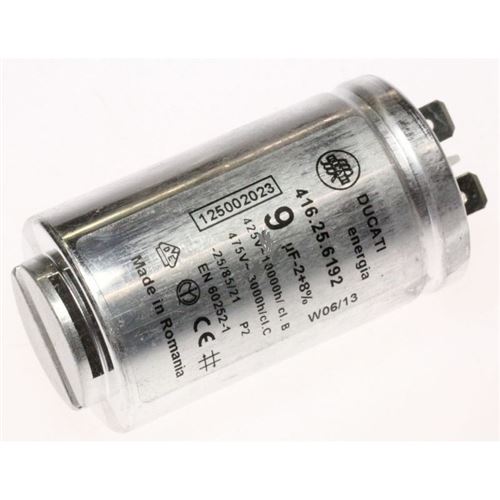 Condensateur Sèche Linge Electrolux Condensateur 9Mf Ducati Boitier Metal pour Seche Linge Electrolux