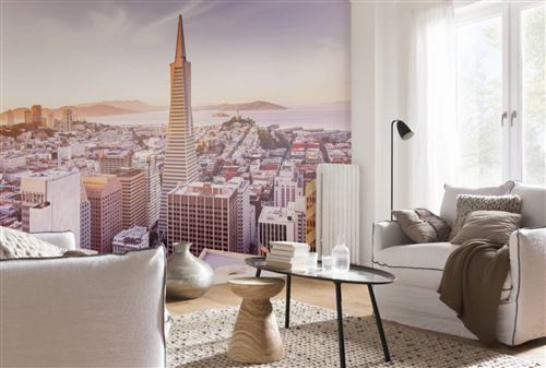 Komar Fototapete "San Francisco Morning - Größe 368 x 254 cm" bedruckt glatt Wohnzimmer, Schlafzimmer
