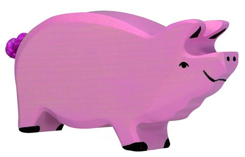 Holztiger bois cochon rose