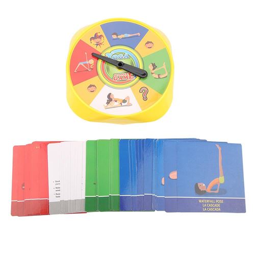 Jeu de Société 54 Cartes de Jeu de Pose Yoga Jeu D'ambiance Cartes à Collectionner Parent-Enfant Interactif Jouet Éducation
