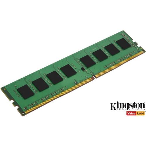 Kingston Technology ValueRAM 8GB DDR4 2666MHz 8Go DRAM 2666MHz module de mémoire - Modules de mémoire (8 Go, 1 x 8 Go, DRAM, 2666 MHz, 288-pin DIMM, Vert)