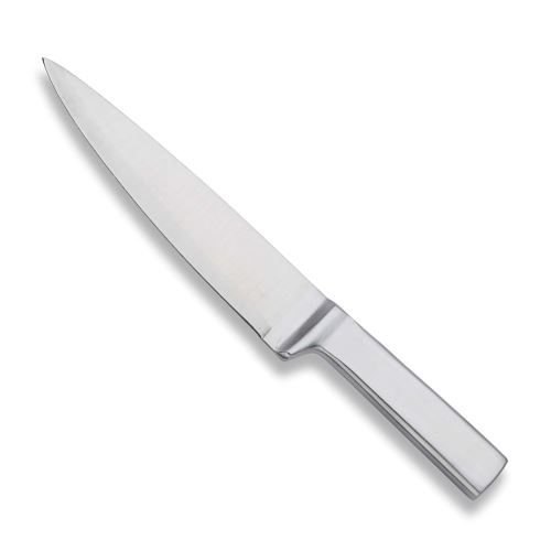 Couteau De Cuisine Professionnel Matsudai En Acier Inoxydable, Lame 20 Cm Ultra-tranchante Et Manche Acier.