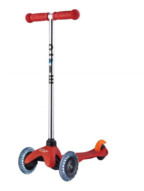 Trottinette Mini micro rouge led