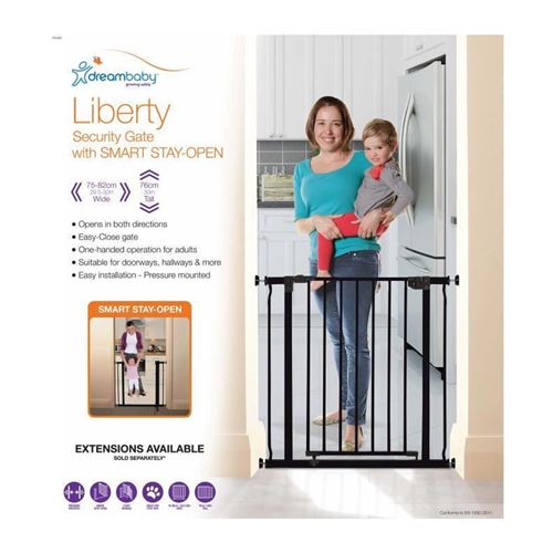 Barrière de sécurité pour enfant Liberty Dreambaby®, Blanc