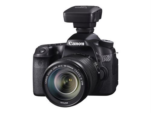Canon EOS 70D - Appareil photo numérique - Reflex - 20.2 MP - APS-C - 1080p - 3x zoom optique objectif EF-S 18-55 mm IS STM - Wi-Fi