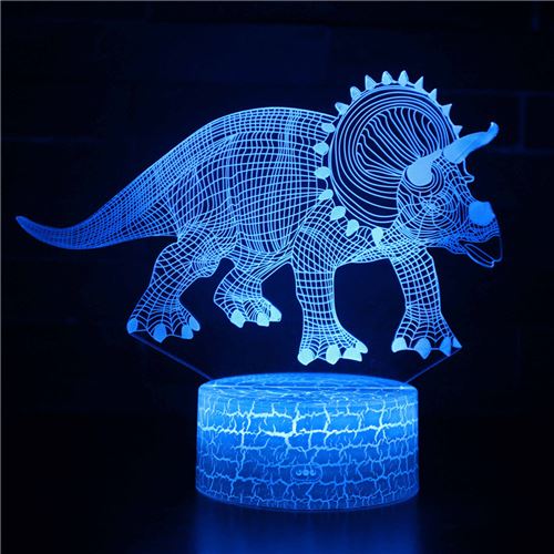 Stack Lampe 3D Tactile Veilleuses Enfant 7 Couleurs Avec Telecommande - Dinosaure #37