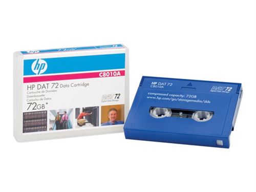 HP E - DAT-72 - 36 Go / 72 Go - bleu - pour E DAT 72; StorageWorks DAT 160, DAT 72; StorageWorks Rack-Mount Kit DAT 160 