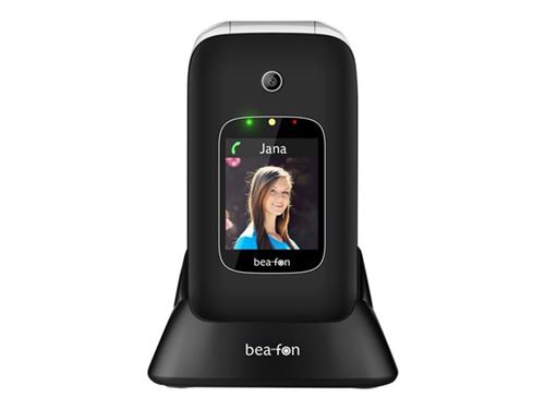 Bea-fon Silver Line SL590 - Téléphone mobile - microSDHC slot - GSM - 240 x 320 pixels - TFT - 3 MP - argent noir