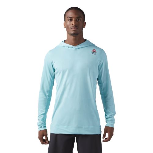 Sweatshirt à capuche Reebok CrossFit Jacquard Turquoise XL