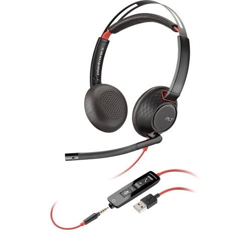 Plantronics Noir/Rouge Blackwire 5200 - Et - Image 3