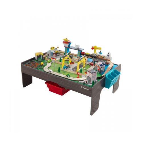 Ensemble table et circuit en bois My Own City