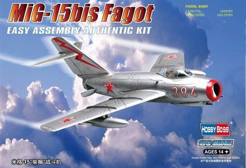 Mig-15bis Fagot - 1:72e - Hobby Boss