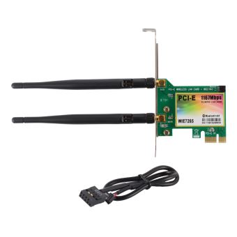 Pci E Carte Reseau Sans Fil Wifi 1167mbps 5g 2 4g Dual Lan Ethernet Bande Double Adaptateur Avec Bluetooth 4 0 Ac1542