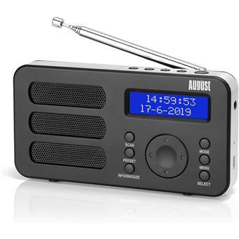 Radio Portable Digitale Fm Dab Rnt August Mb225 Petite Radio