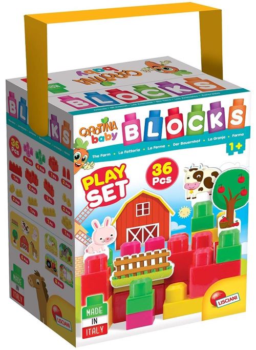 Lisciani Jeux 1ER Age – CAROTINA Baby Blocks – Couleurs ET FORMES-72309, 72309, Multicolore