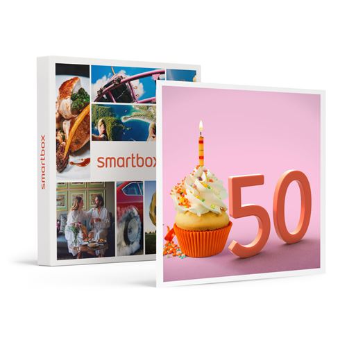 SMARTBOX - Joyeux anniversaire ! Pour femme 50 ans - Coffret Cadeau Multi-thèmes