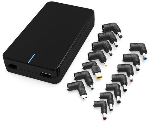MicroBattery 90W Universal Power Adapter Intérieur 90W Noir adaptateur de puissance & onduleur - Adaptateurs de puissance & onduleurs (90 W, Intérieur, Universel, Noir)