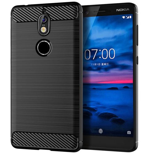 Etui Coque de protection durable souple pour Nokia 7 - Noir