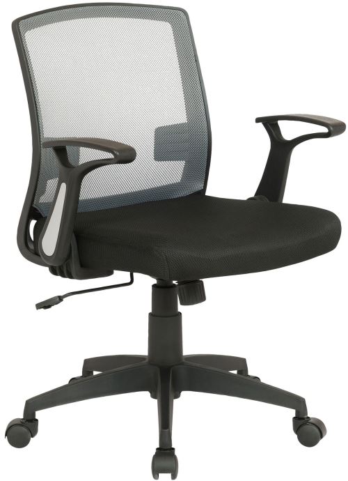 Fauteuil de Bureau / Chaise Gamer Renton avec dossier en maille - Couleur Noir/Gris