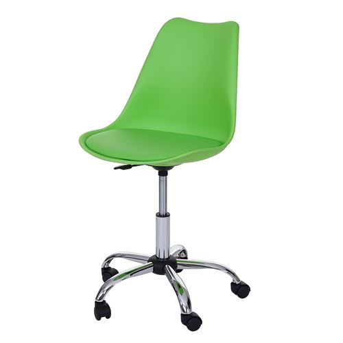 Chaise pivotante Malmö MENDLER HWC-B15 similicuir, vert
