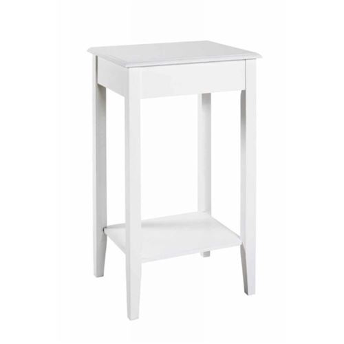 Paris Prix - Table D'appoint Vintage En Bois elsa 76cm Blanc