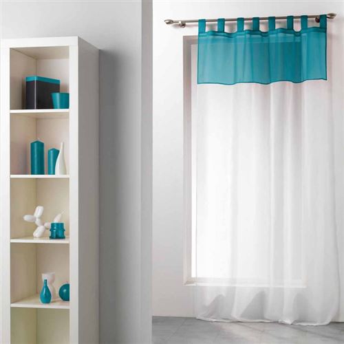 Paris Prix - Rideau Voilage magik 140x240cm Lagon