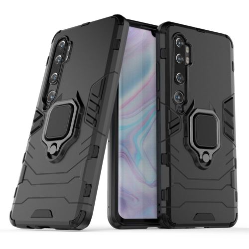 Coque Xiaomi Mi Note 10 / Mi CC9 Pro Anti Choc Noir - Armor Avec Support Magnétique