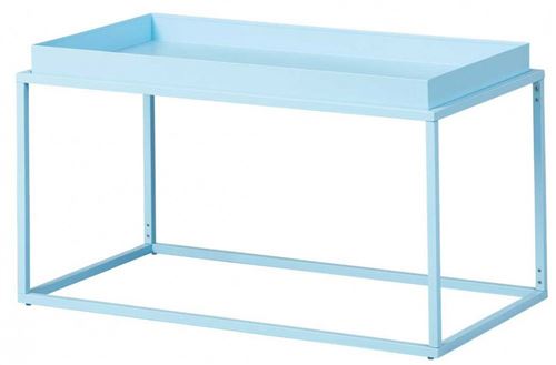 Table basse Club NY - L 80 x l 45 x H 45 cm - Bleu
