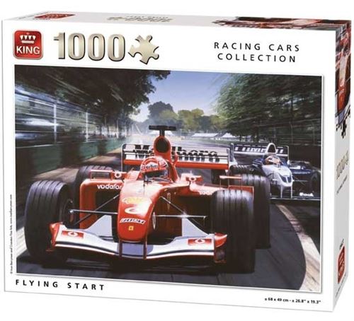 Puzzle 1000 pièces racing cars collection : course de formule 1 king puzzles