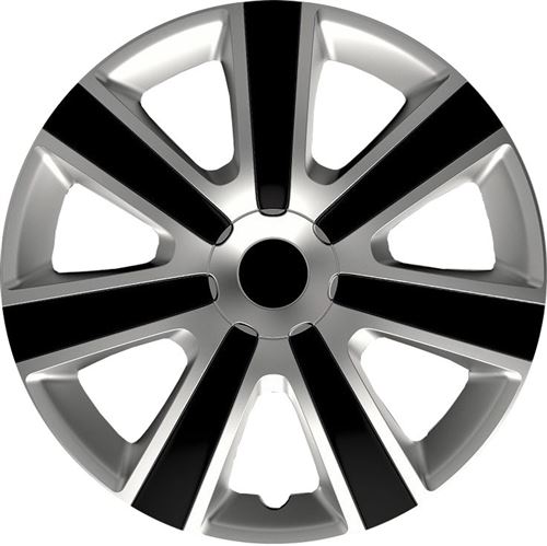 AutoStyle moyeux de moyeu VR 14 pouces ABS argent / noir lot de 4