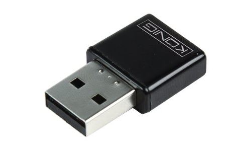 König USB WLAN Dongle - Adaptateur réseau - USB 2.0 - 802.11b/g/n - noir