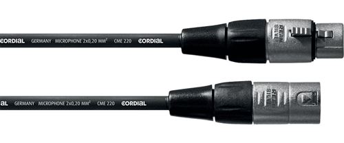 Cordial CFM2.5FM - Câble microphone XLR mâle-XLR femelle 2,5 m