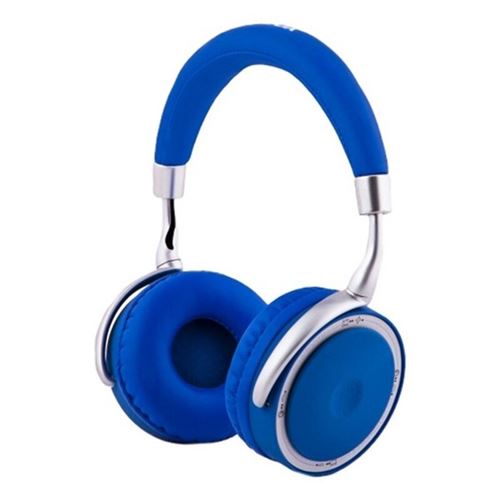 Casque Écouteurs Pliables avec Bluetooth CoolBox COO-AUB-12BL 300 mAh Bleu